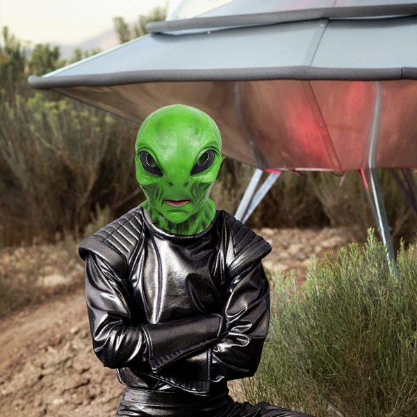 Halloween Green Alien Mask Prop