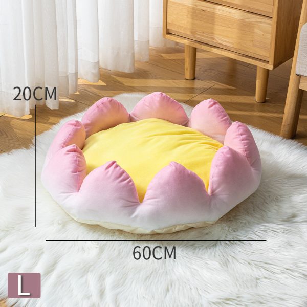 Good Luck Lotus Soft PP Cotton Filled Pet Nest for Cats and Dogs