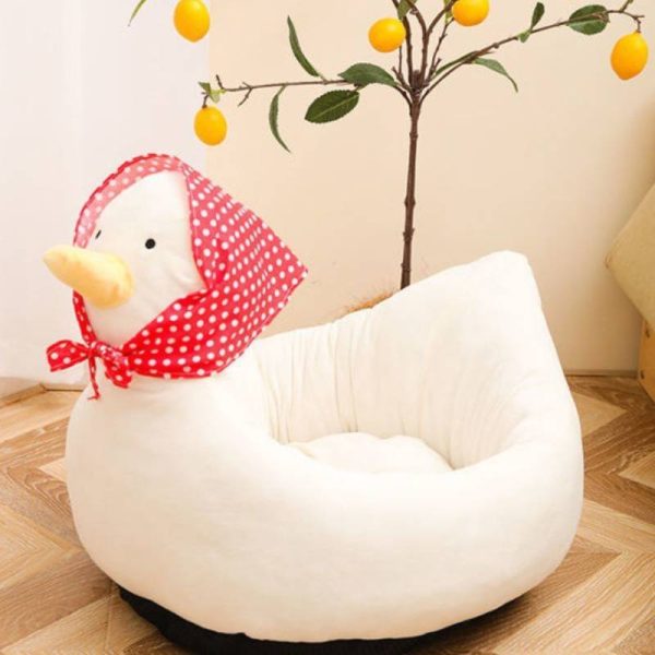 Winter and summer universal double-sided design whale/duck shape cat bed and dog bed