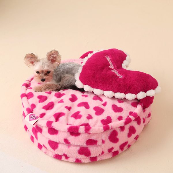 Love Girl Winter Warm Plush Dog House and Cat House