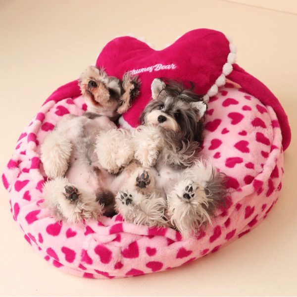 Love Girl Winter Warm Plush Dog House and Cat House