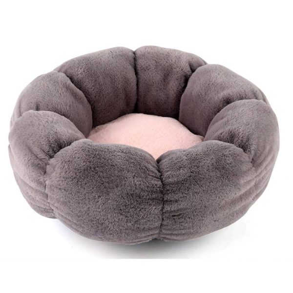 Round thickened warm and comfortable minimalist style cat nest cat bed