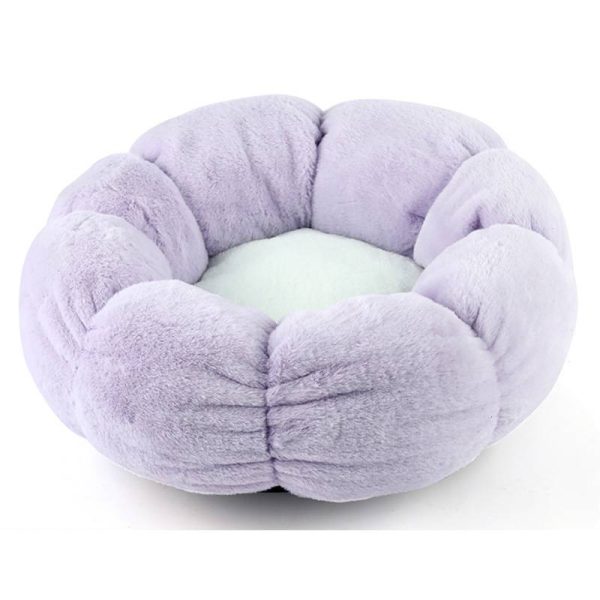 Round thickened warm and comfortable minimalist style cat nest cat bed