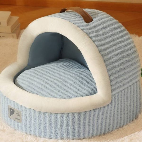 INS style portable semi-enclosed thickened warm cat cave cat house