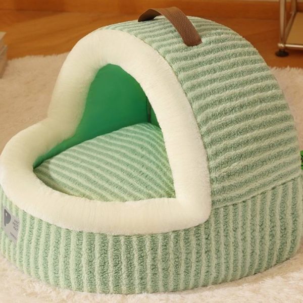 INS style portable semi-enclosed thickened warm cat cave cat house