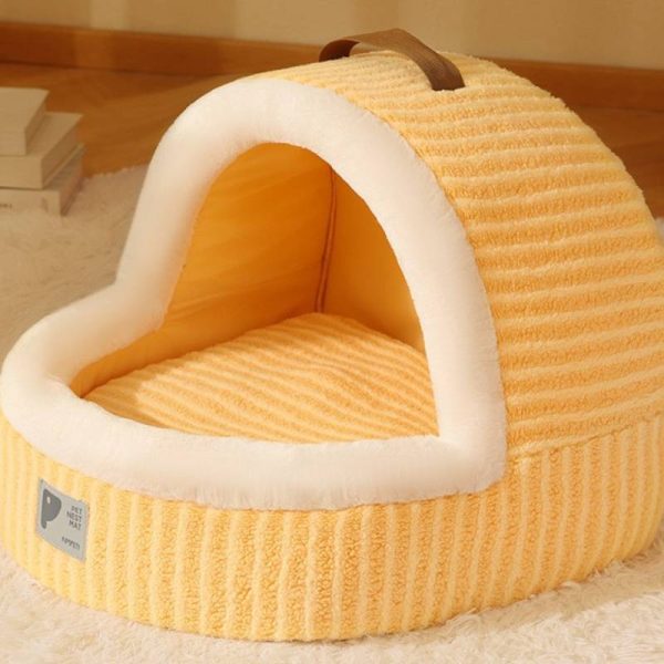 INS style portable semi-enclosed thickened warm cat cave cat house