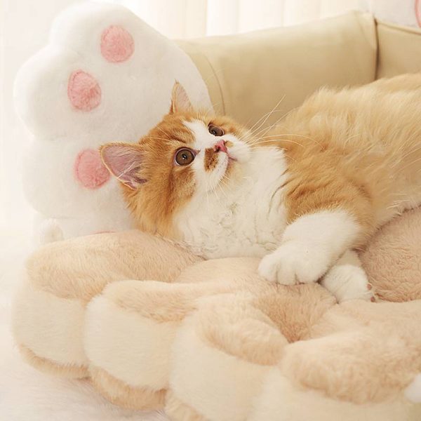 Cute biscuit comfortable and safe cat sofa